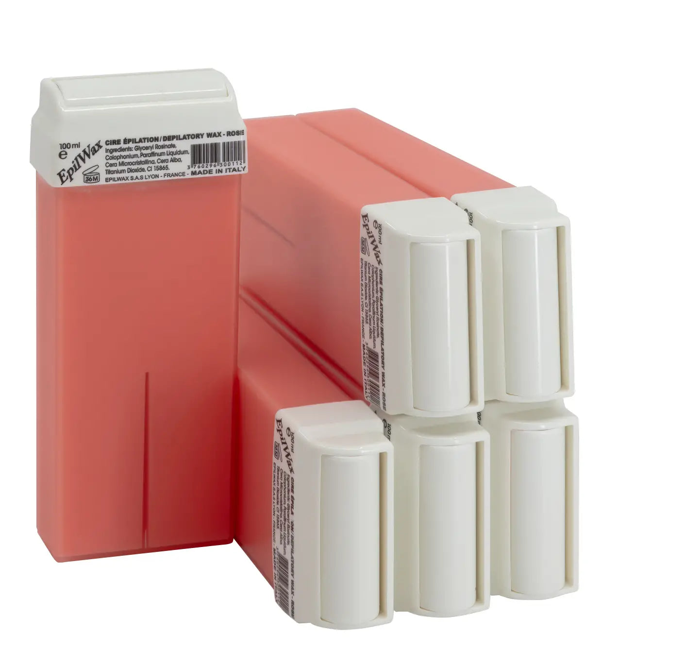 Lot de 6 Roll On 100 ml de cire Epilation à la rose idéale pour les peaux sensibles