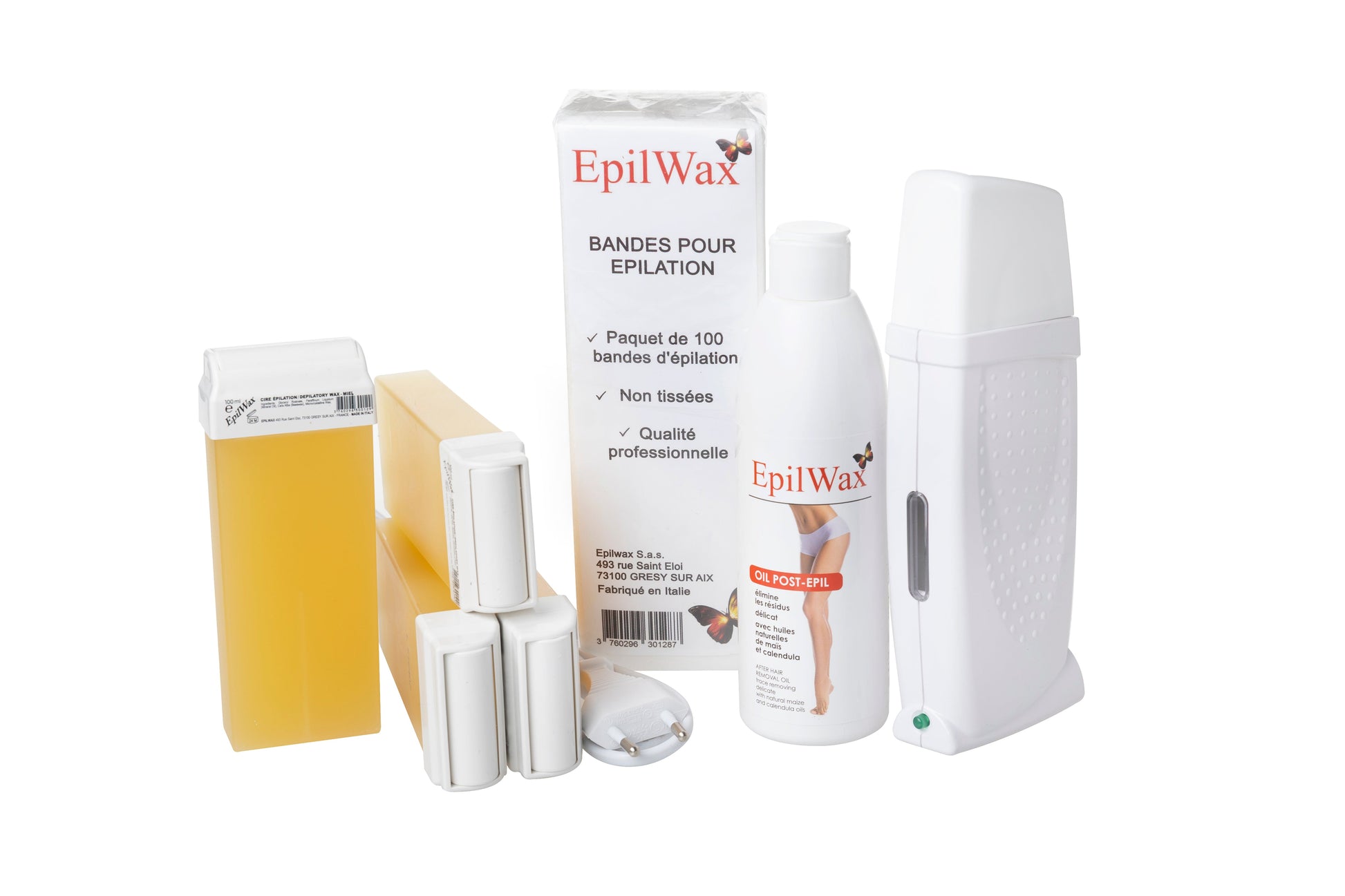 Kit epilation chocolat 12 roll-on gamme royal