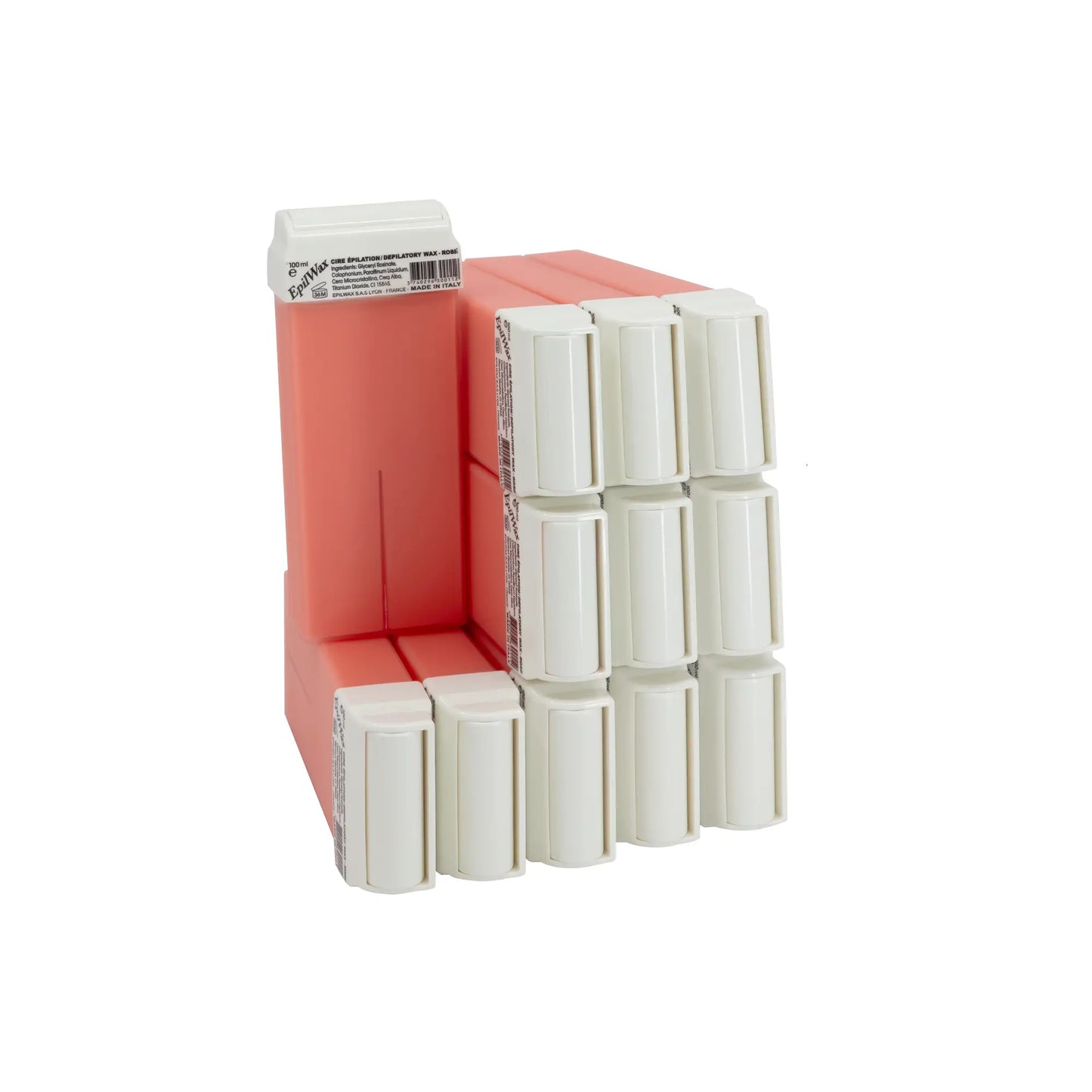 Lot de 12 Roll On 100 ml de cire Epilation à la rose idéale pour les peaux sensibles