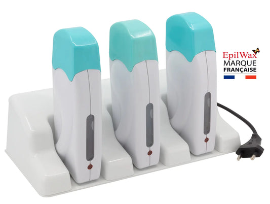 Chauffe cire trio sans fil avec sa base pour recharge vert / blanc
