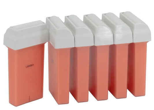 Lot de 6 Roll On 50 ml de cire Epilation à la rose idéale pour les peaux sensibles - compatibles avec les appareils Veet