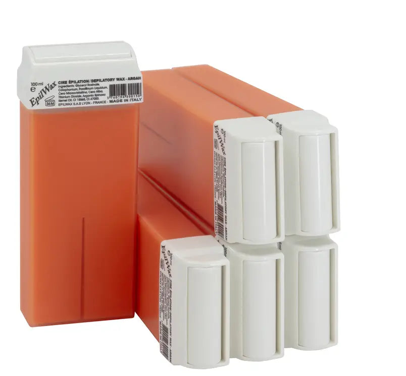 Lot de 6 Roll On 100 ml de cire Epilation à l'argan idéale pour tous types de peaux
